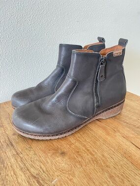 Pikolinos Granada Double Zip Leather Ankle Boots Women’s Size 42 US 11.5 to 12